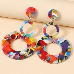 Multi color casual earrings!